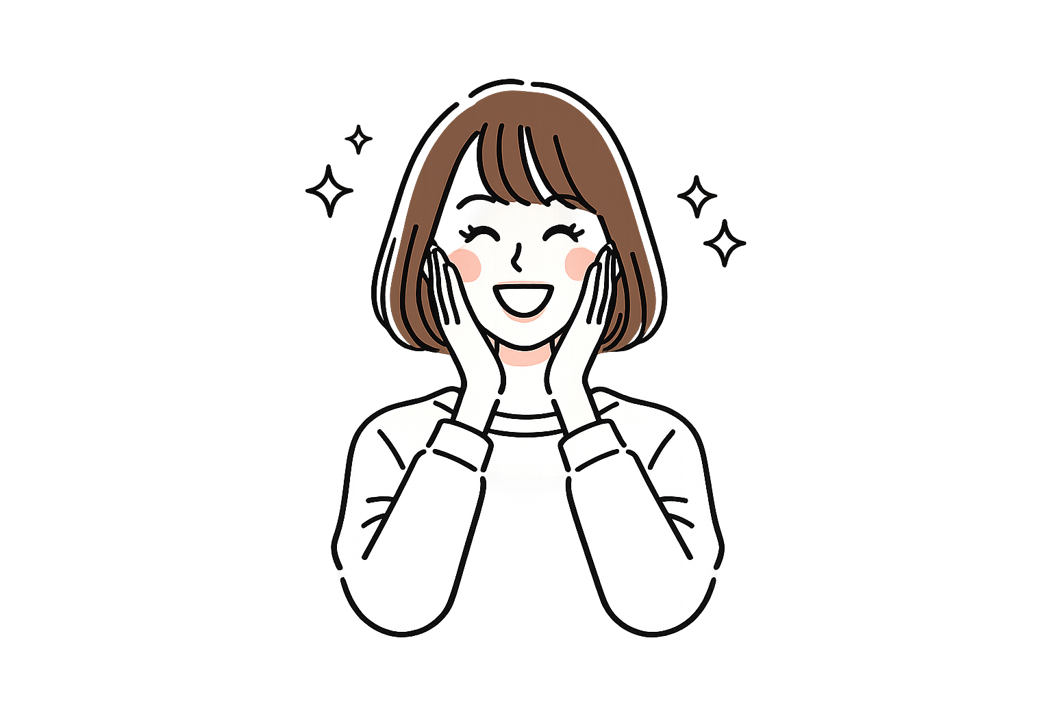 笑顔の女性